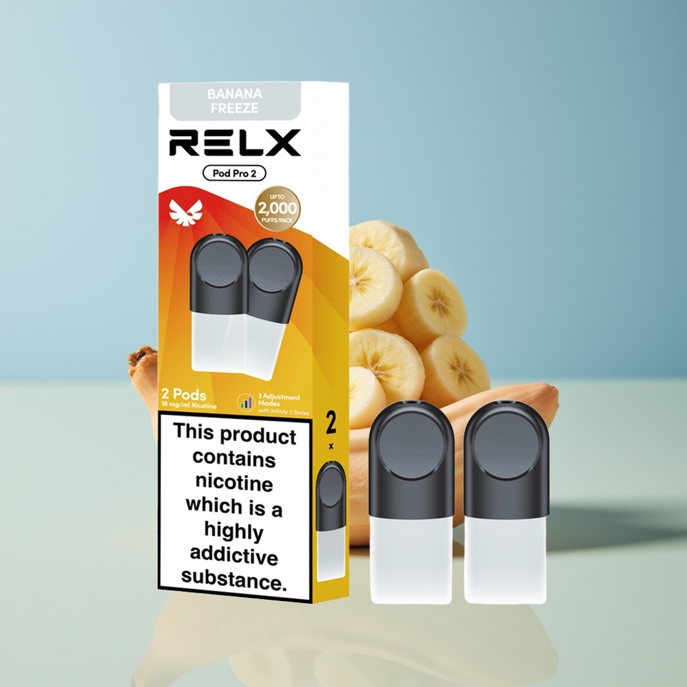 Veleprodaja Slovenija RELX Pod Pro 2 600 povlekov Sladica-Banana Zamrzovanje 19ml 3 načini nastavitev