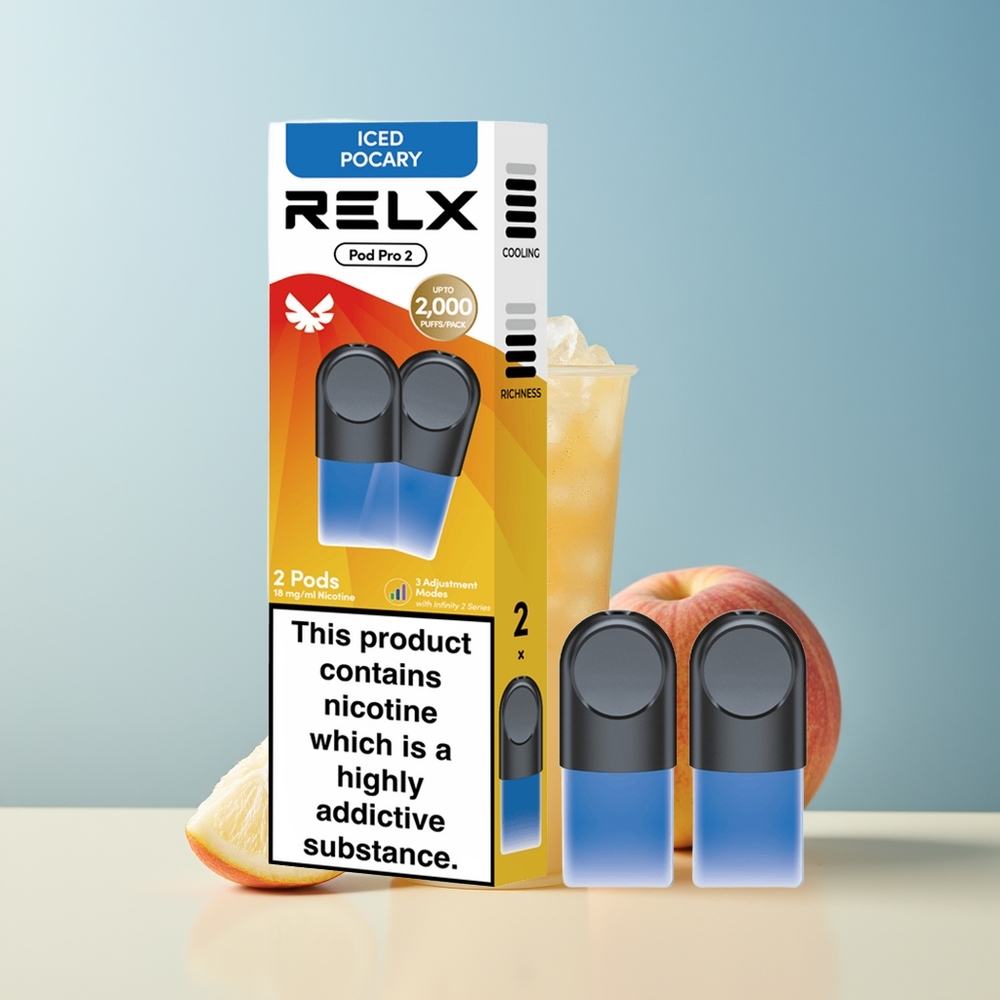 Veleprodaja Slovenija RELX Pod Pro 2 600 pufov 19ml Pijača-Ledeni Pocary 3 načini nastavitev napetosti
