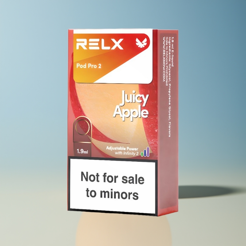 Veleprodaja Slovenija RELX Pod Pro 2 600 pufov Sočno Jabolko 19ml 3 načini nastavitev
