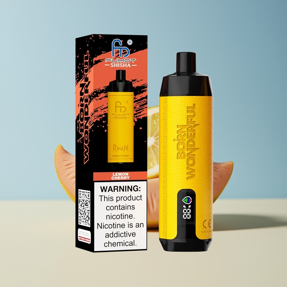 Veleprodaja Slovenija RandM Fumot Shisha 10000 Puff Limona Češnja 18ml 05 Nikotina