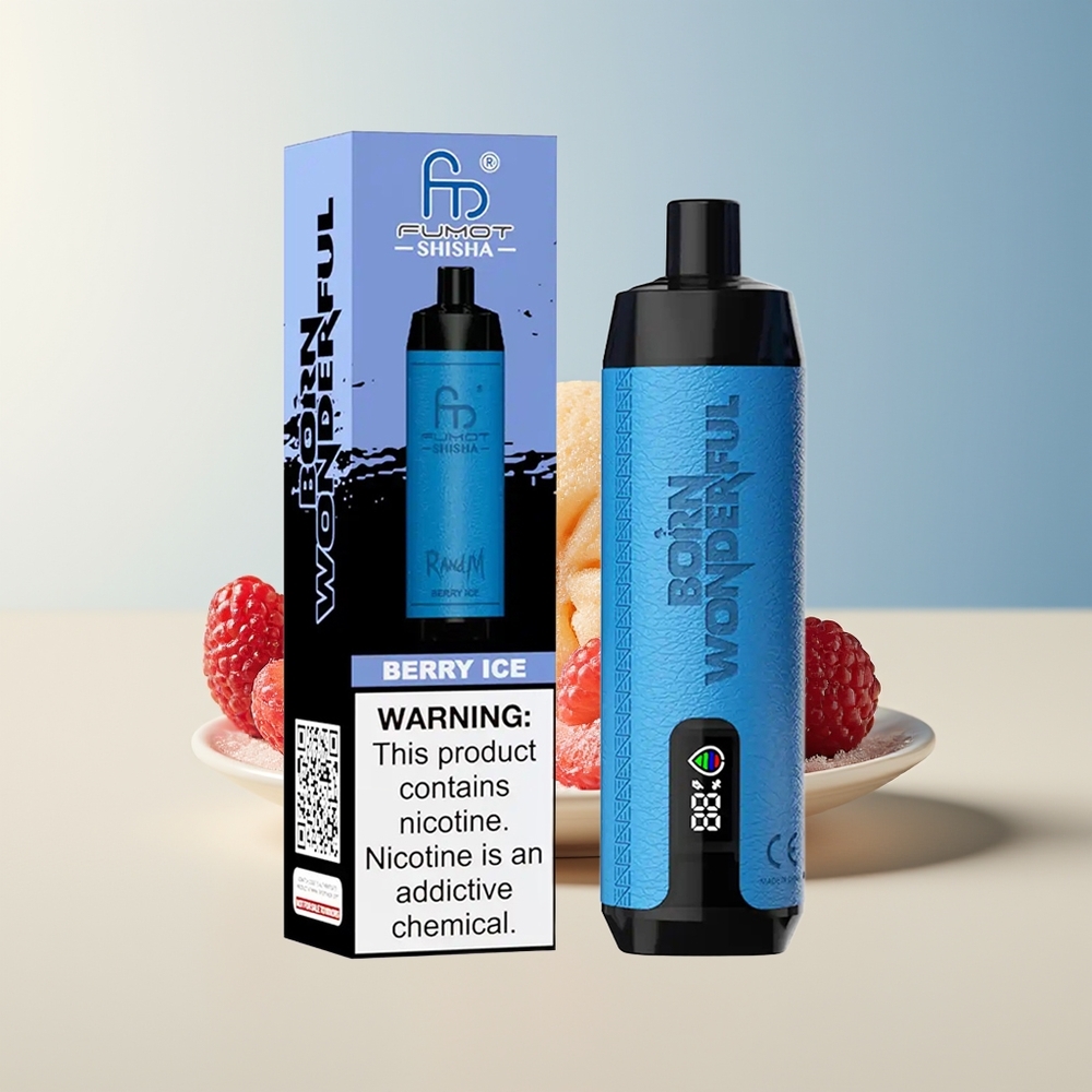 Veleprodaja Slovenija RandM Fumot Shisha 10000 Puffov Jagoda Led 18ml 05 Nikotina