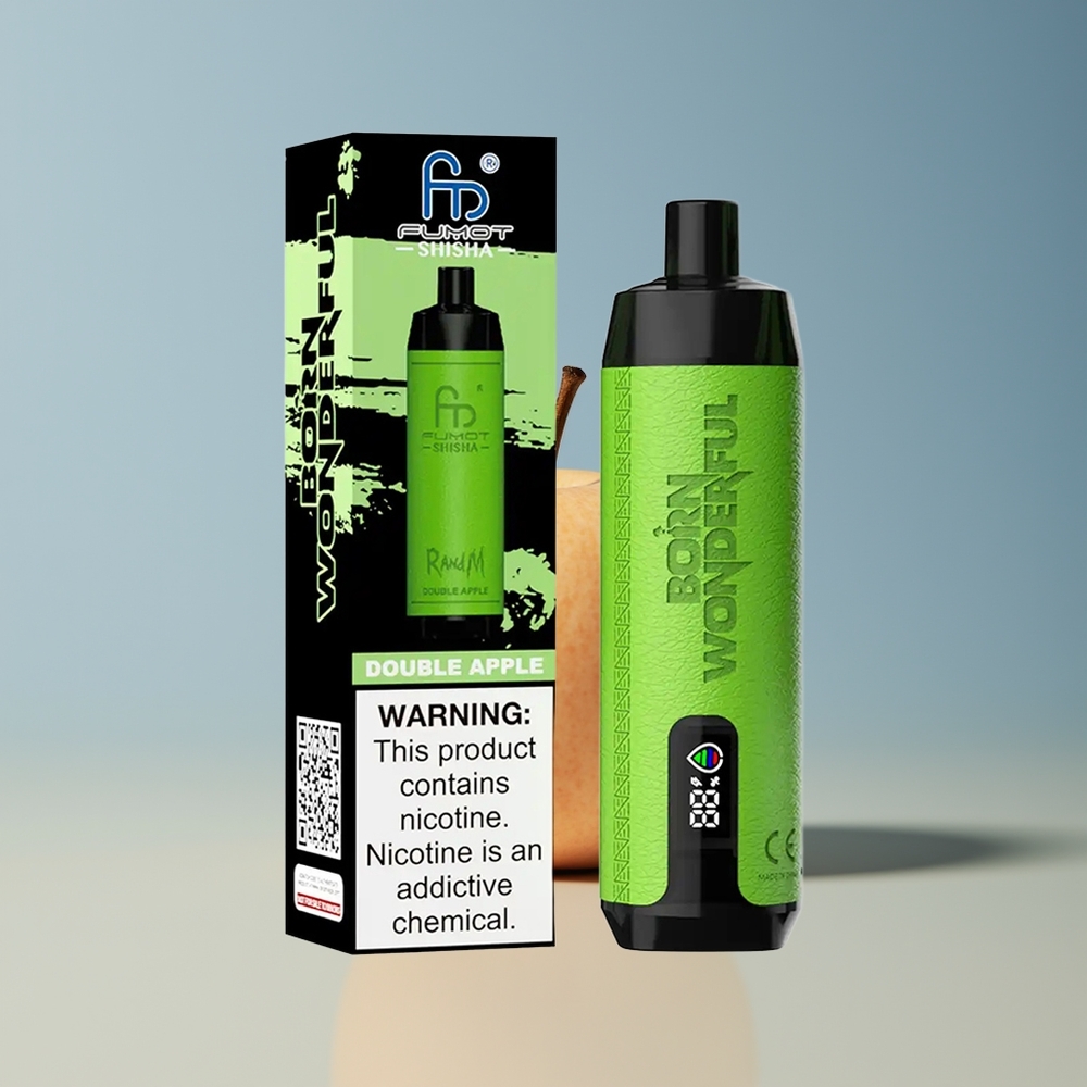 Veleprodaja Slovenija RandM Fumot Shisha 10000 Puffs Dvojno Jabolko 18ml 05 Nikotina