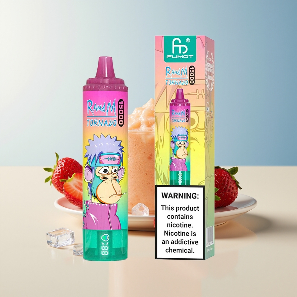 Veleprodaja Slovenija RandM Fumot Tornado 15000 Puffs 25ml Jagodni Led
