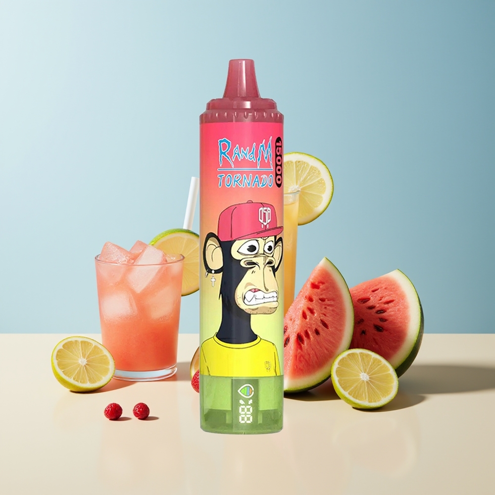 Veleprodaja Slovenija RandM Fumot Tornado 15000 Puffs Jagoda Lubenica Limonada 25ml 850mAh