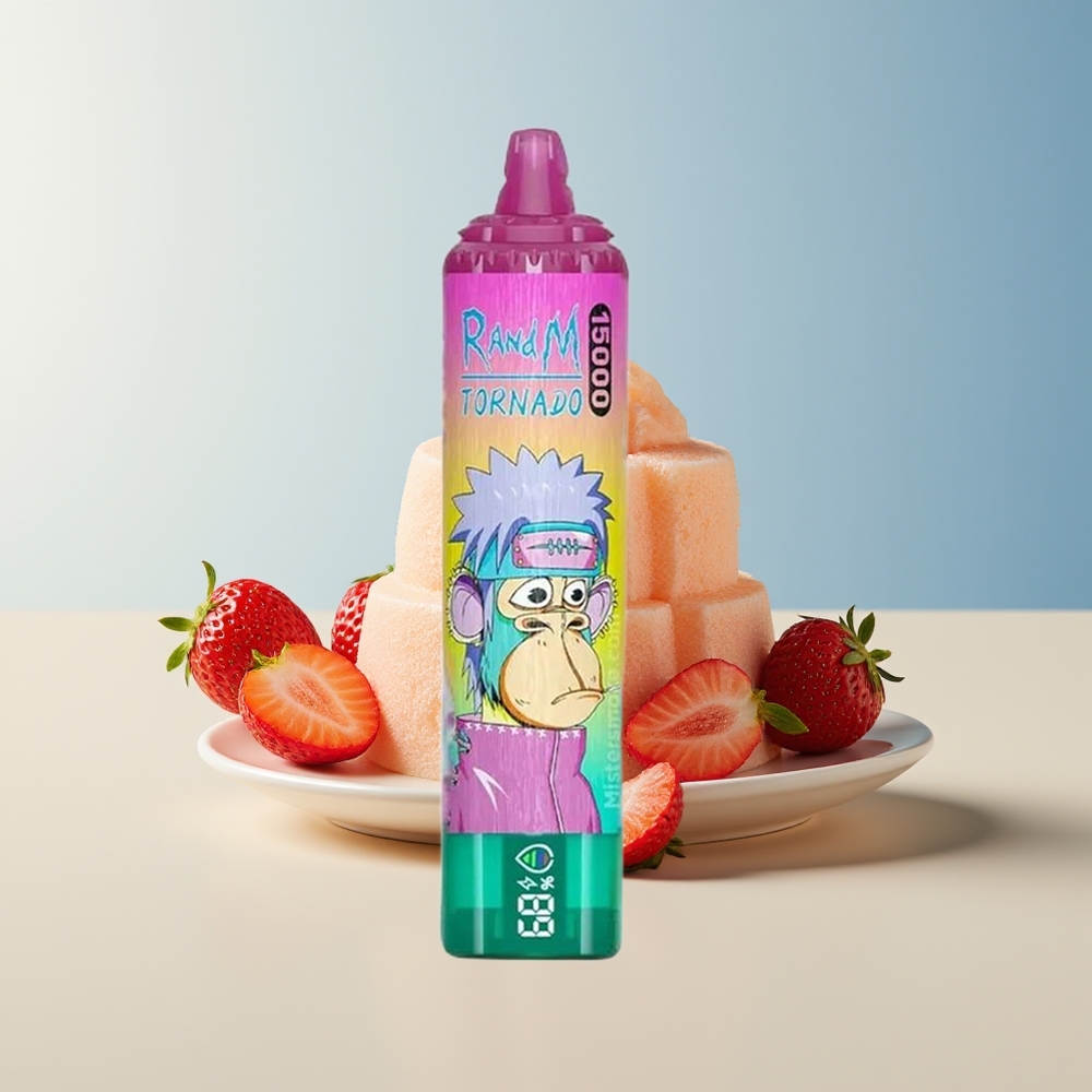 Veleprodaja Slovenija RandM Fumot Tornado 15000 Puffs Ledena Jagoda 25ml LCD