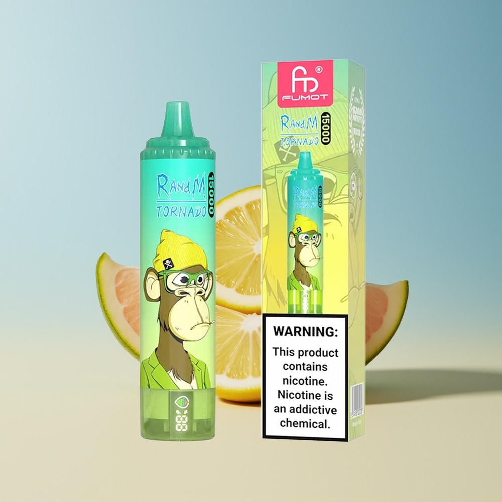 Veleprodaja Slovenija RandM Fumot Tornado 15000 Puffs Limeta Limona 25ml LCD