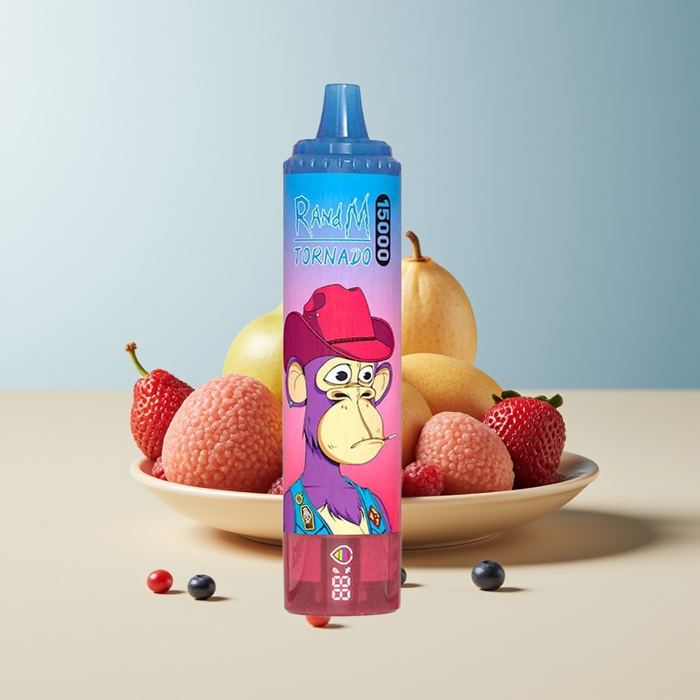 Veleprodaja Slovenija RandM Fumot Tornado 15000 Puffs Mešane Jagode 25ml LCD