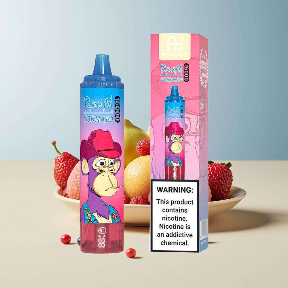 Veleprodaja Slovenija RandM Fumot Tornado 15000 Puffs Mešane Jagode 25ml LCD