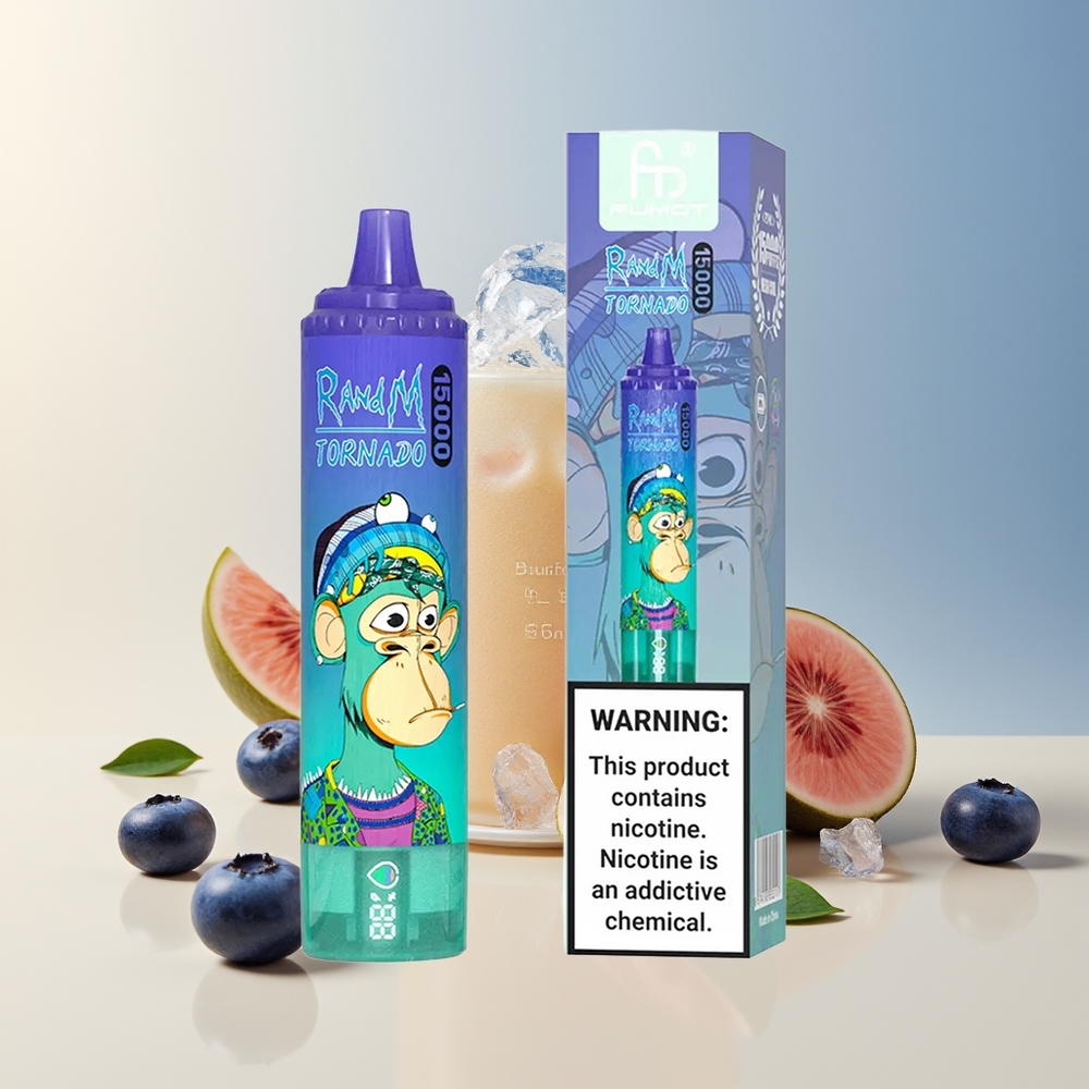 Veleprodaja Slovenija RandM Fumot Tornado 15000 Pufi Borovnica Na Ledu 25ml 850mAh