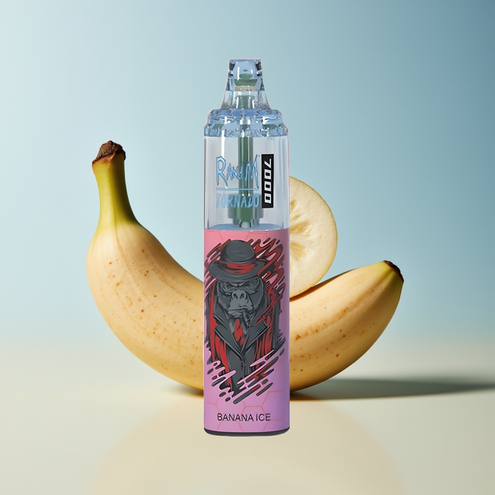 Veleprodaja Slovenija RandM Fumot Tornado 7000 Puffs Bananovo Sadje 14 ML E-liquid Mesh Coil