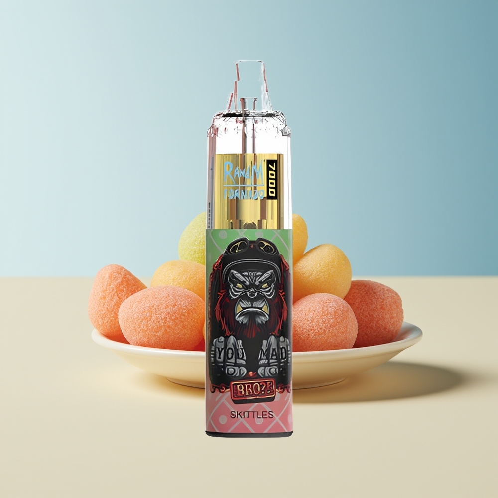 Veleprodaja Slovenija RandM Fumot Tornado 7000 Pufov Vape Skittles 14 ML E-tekočina Mesh Coil