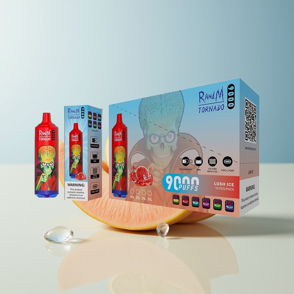 Veleprodaja Slovenija RandM Fumot Tornado 9000 Pihov Sadež Ledenega Leda 18 mL Mesh Coil