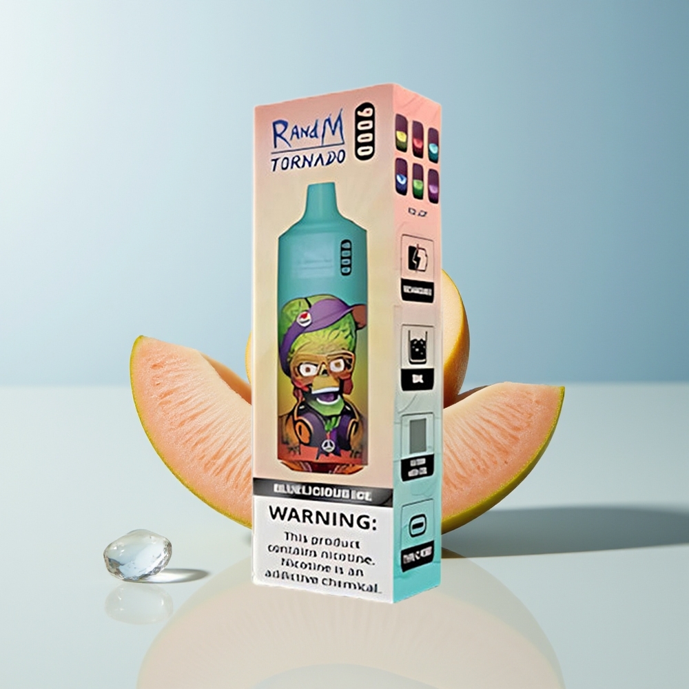 Veleprodaja Slovenija RandM Fumot Tornado 9000 Puffs Modra Sladoled Bluelicious Ice RGB Display