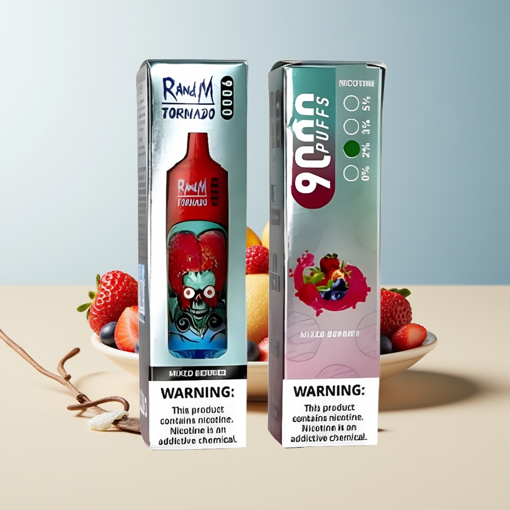 Veleprodaja Slovenija RandM Fumot Tornado 9000 Pufov Mešane Jagode 18 mL Mesh Coil