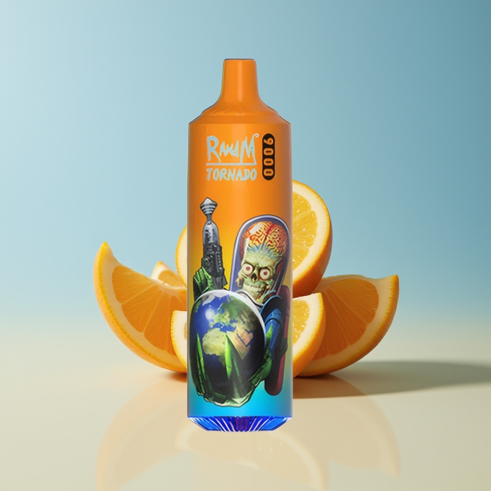 Veleprodaja Slovenija RandM Fumot Tornado 9000 Pufov Oranžna Soda 850 mAh