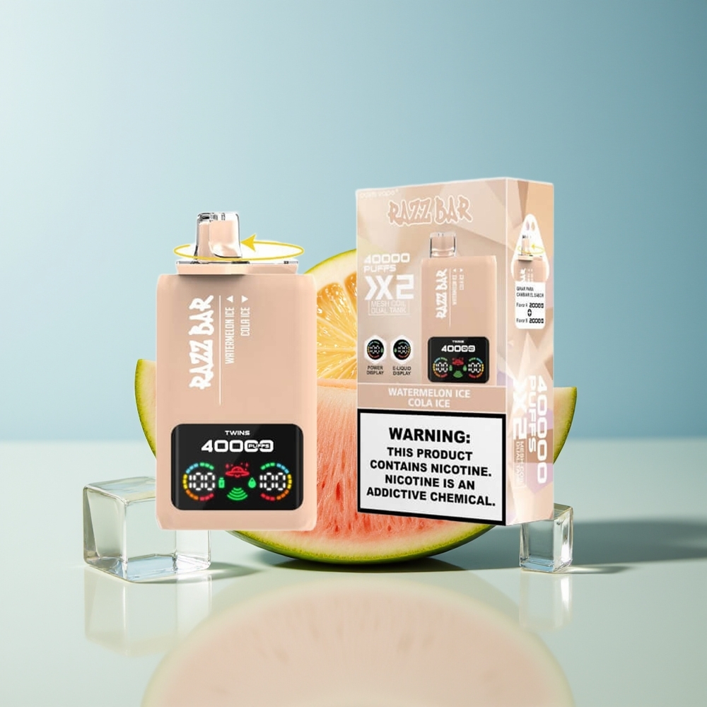 Veleprodaja Slovenija Razz Bar 40000 Puffs 10Ohm 2 5 Nicotine Lubenica Led - Cola Led