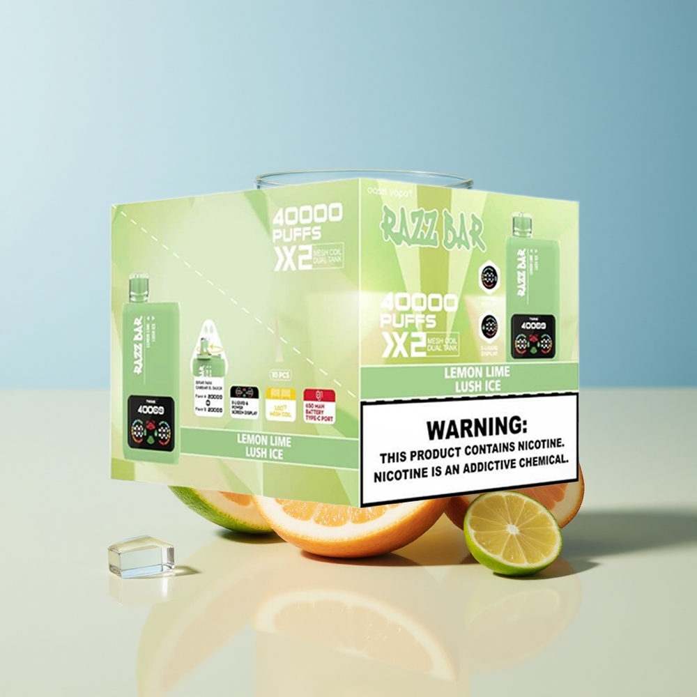 Veleprodaja Slovenija Razz Bar 40000 Puffs Limeta Leden Greniv - Zaslon za prikaz moči 10Ohm 2 Mesh Coil