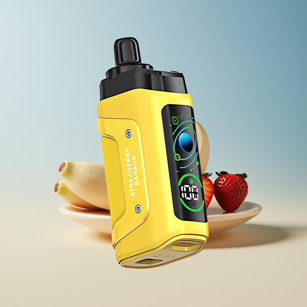 Veleprodaja Slovenija Razz Bar 45000 Pufi Vape Jagoda Bananica 10 Ohm Mesh Coil Type-C Polnjenje