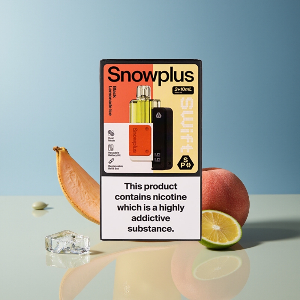 Veleprodaja Slovenija Snowplus Swift 5000 Puffs Črna Limonada Led Dual Mesh 1000 mAh