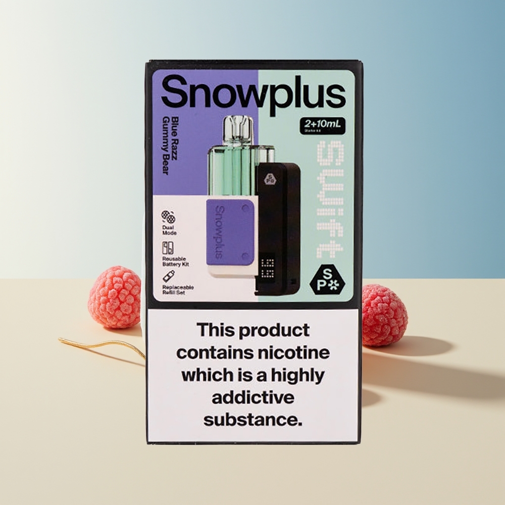 Veleprodaja Slovenija Snowplus Swift 5000 Pufov Modra Malinova Gumi Medvedka Dual Mesh 1000 mAh