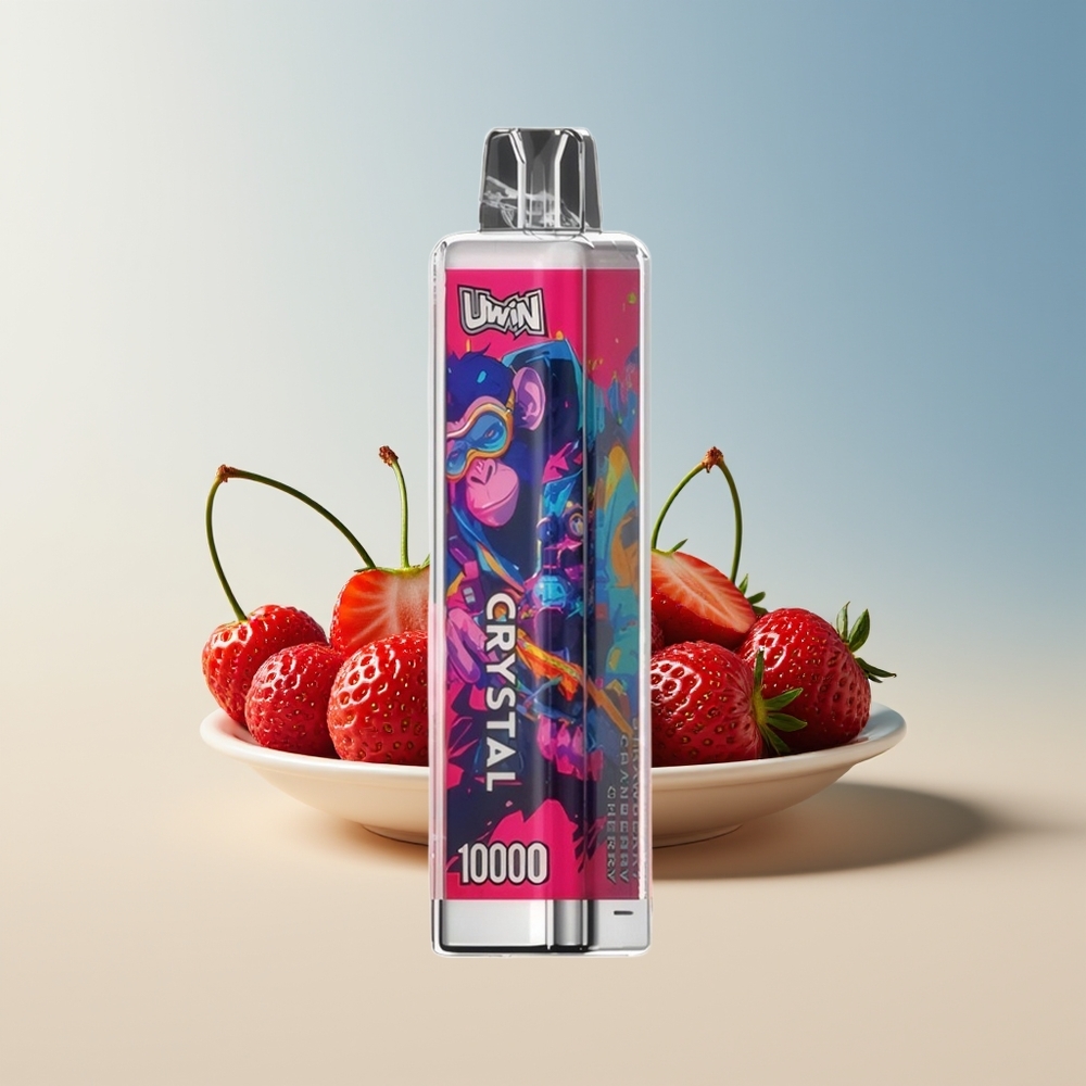 Veleprodaja Slovenija Uwin Crystal 10000 Puff Jagoda Brusnica Češnja RGB Lights Type-C