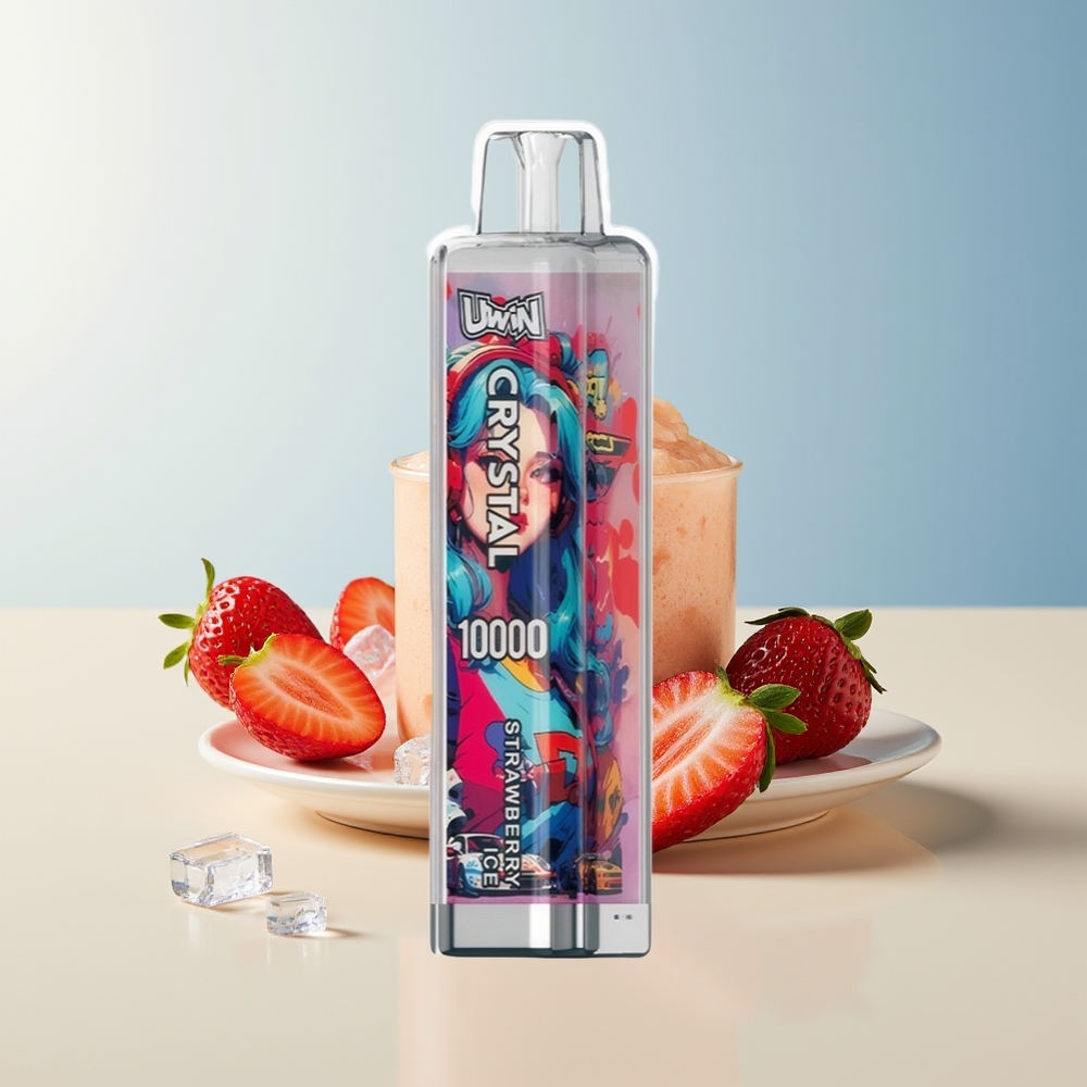 Veleprodaja Slovenija Uwin Crystal 10000 Puff Jagoda Led RGB