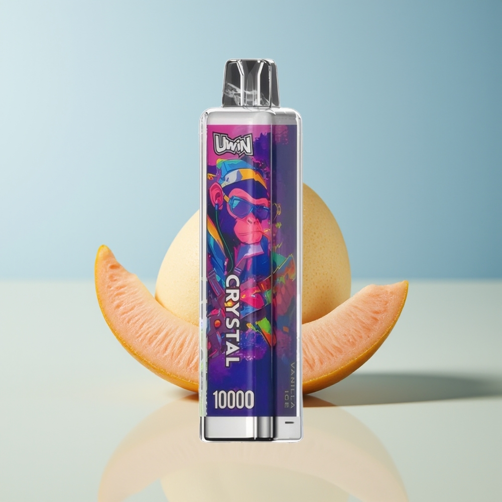 Veleprodaja Slovenija Uwin Crystal 10000 Puffov Vanilija Leden RGB Luči