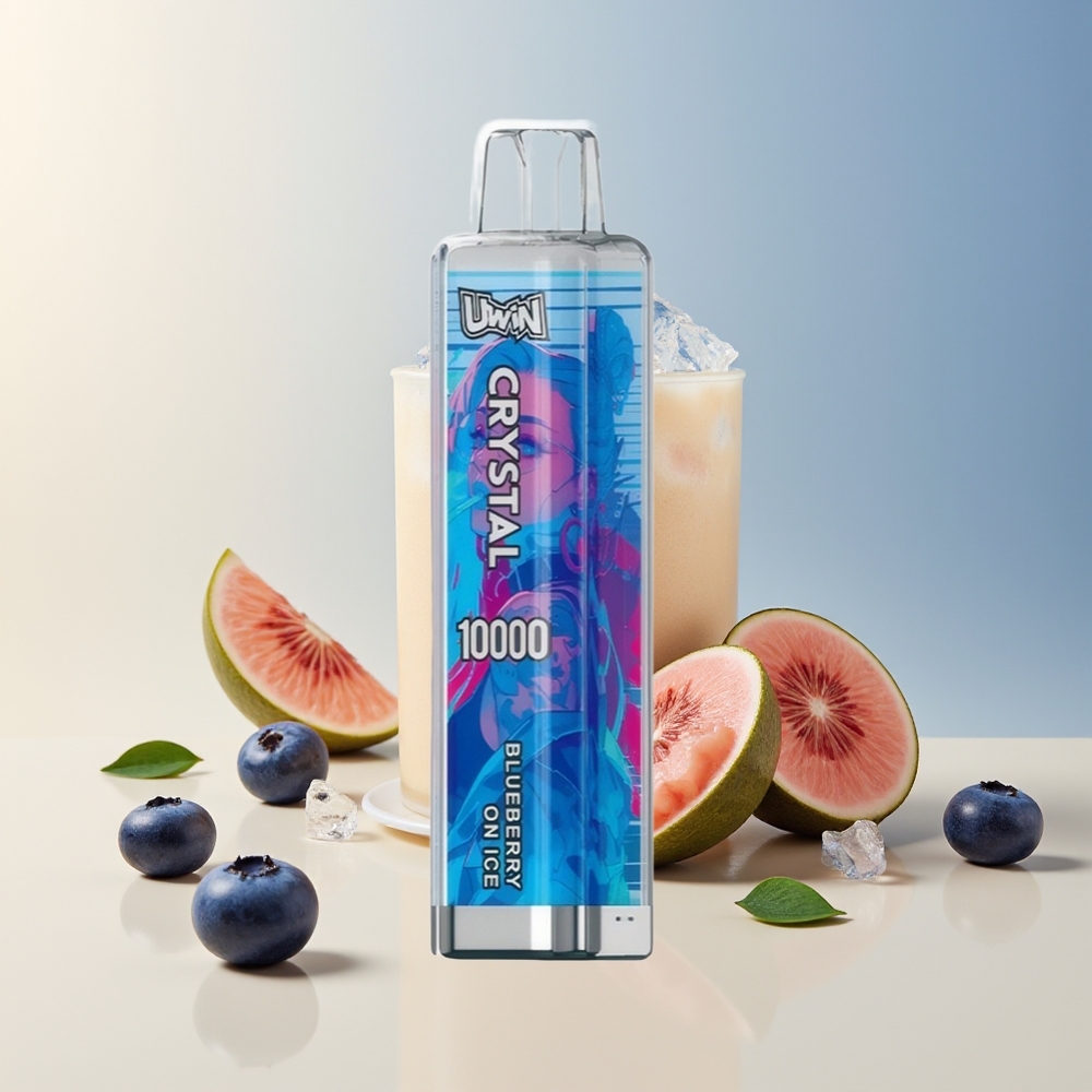 Veleprodaja Slovenija Uwin Crystal 10000 Puffov Vape Borovnica Na Ledu RGB Lights