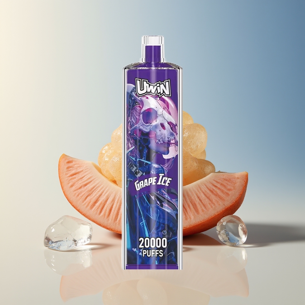 Veleprodaja Slovenija Uwin Shisha Hookah Crystal 20000 Pufov Grape Ice 22ml Mesh Coil