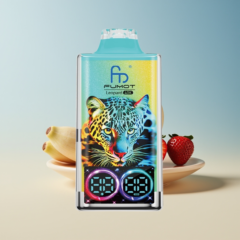 Veleprodaja Slovenija Fumot Leopard 40000 Puffs Jagoda Banana 5% Nicotine Dual Mesh