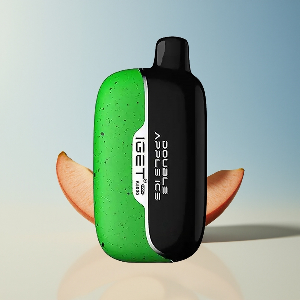 Veleprodaja Slovenija IGET Moon K5000 5000 Pufov Dvojno Jabolko Led Vape PC Material