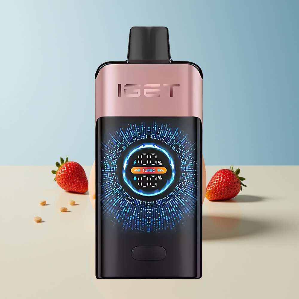 Veleprodaja Slovenija IGET ONE 12000 Puffs Chupa Chups Jagoda 2700 mAh Battery Large Curved Color Screen