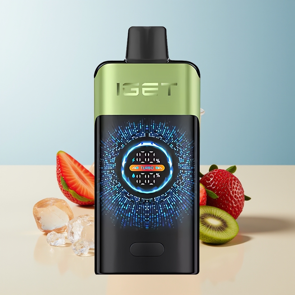 Veleprodaja Slovenija IGET ONE 12000 Pufi Vape Jagoda Kivi Led 2700 mAh Battery Capacity Large Curved Color Screen