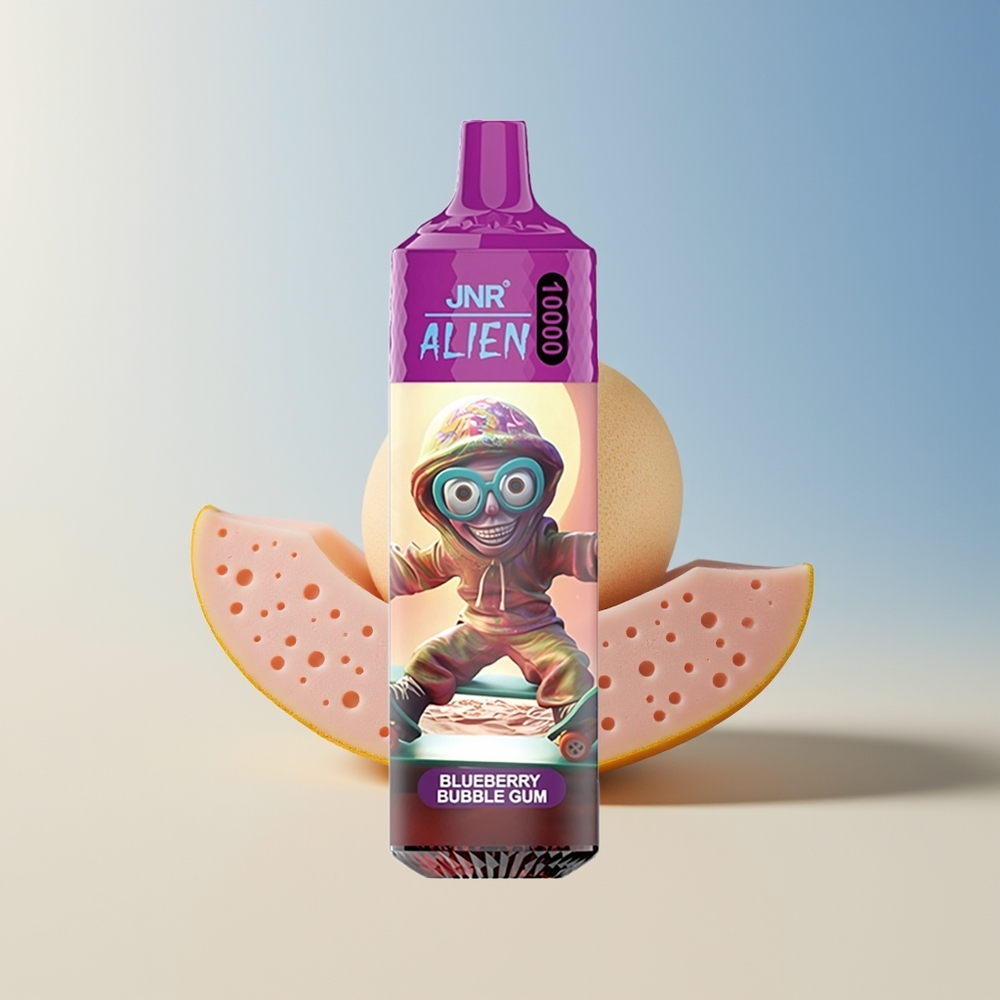 Veleprodaja Slovenija JNR Alien 10000 Puff E-trgovina 850mAh LED Borovnični Bubble Gum
