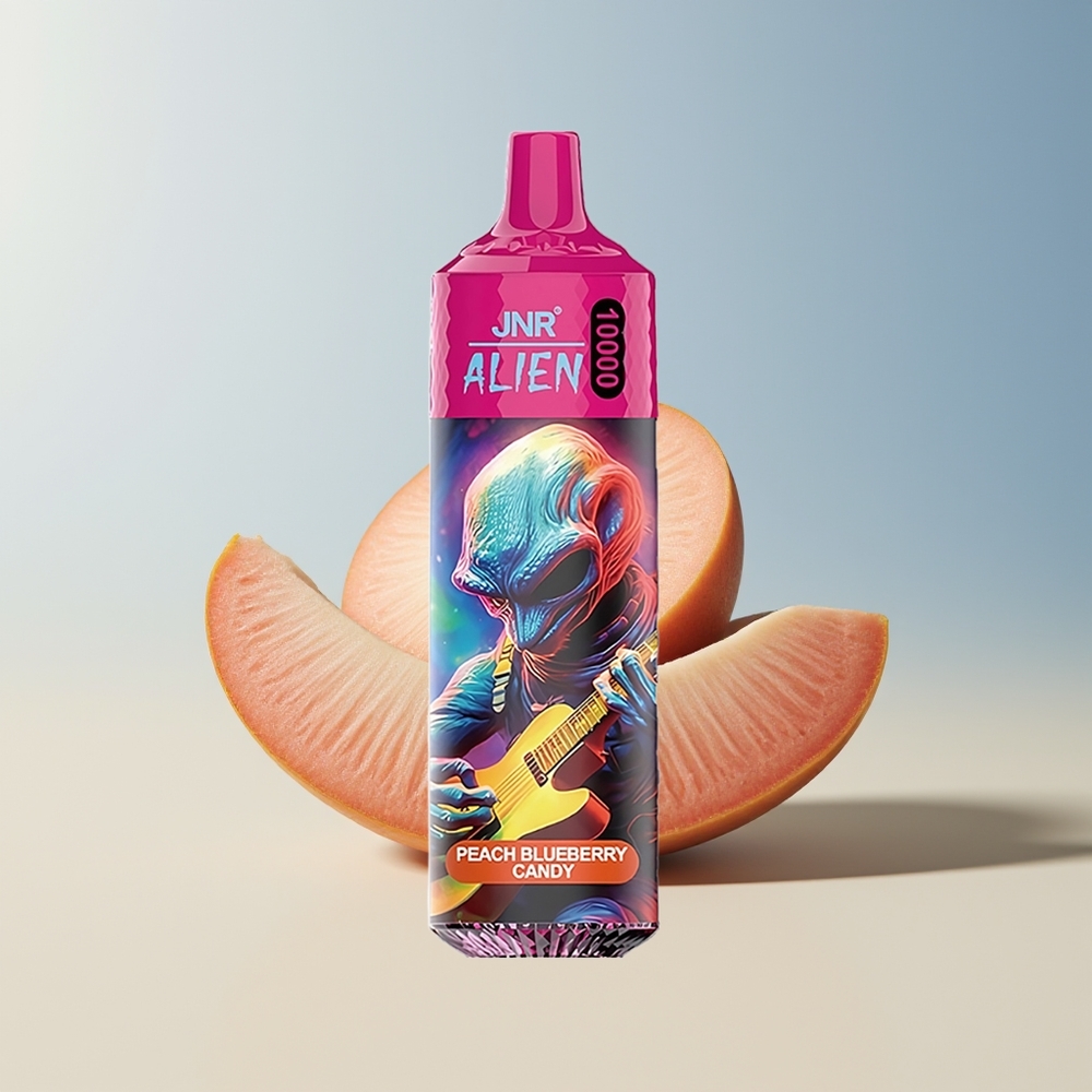 Veleprodaja Slovenija JNR Alien 10000 Puffs Breskva Borovnica LED RGB