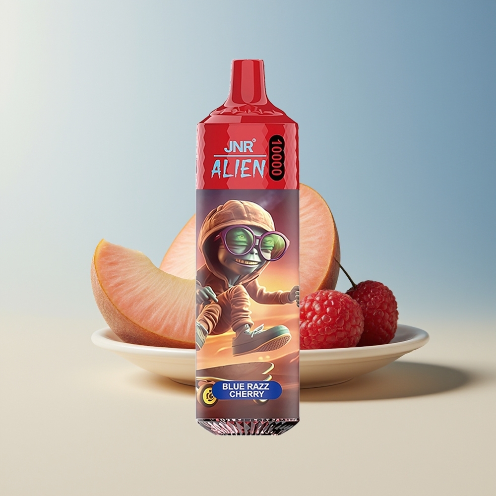 Veleprodaja Slovenija JNR Alien 10000 Puffs Modra Malina Češnja 850mAh LED