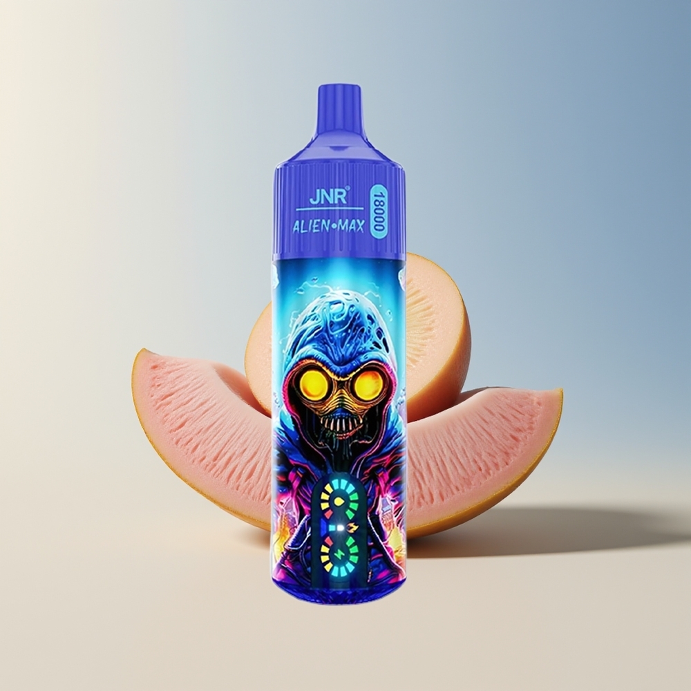 Veleprodaja Slovenija JNR Alien Max 18000 Puffs Dual Mesh Coil Type-C Blueberry Bubblegum (Borovnica Balončki)