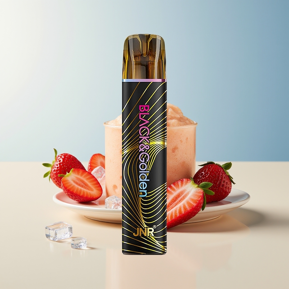 Veleprodaja Slovenija JNR Black&Golden 800 Puffs Jagoda Led 550mAh 2% Nikotina