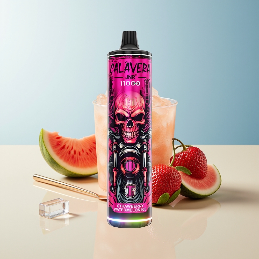 Veleprodaja Slovenija JNR Calavera 11000 Puffs Vape Jagoda Lubenica Led 850 mAh 21ml