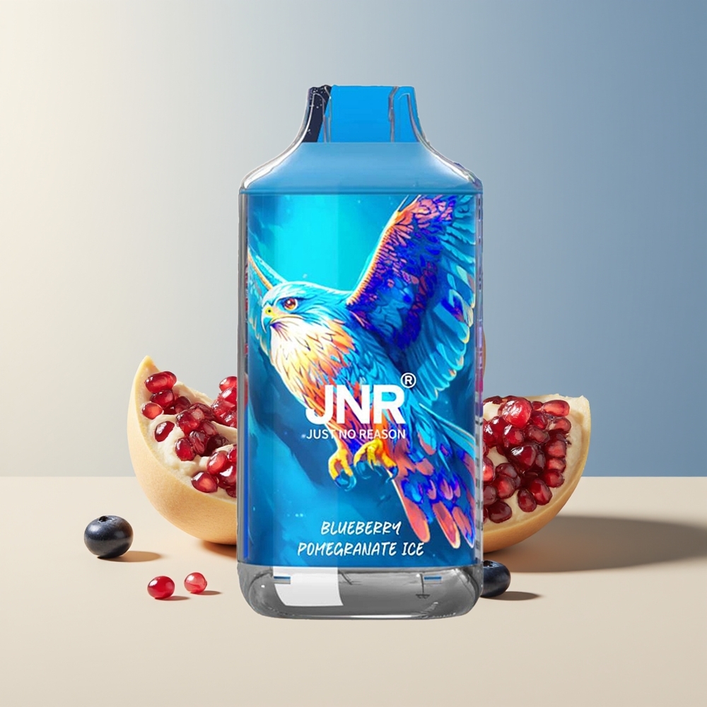 Veleprodaja Slovenija JNR Falcon 16000 Puffov Borovnica Granatni Led 850 mAh Dual Mesh Coil