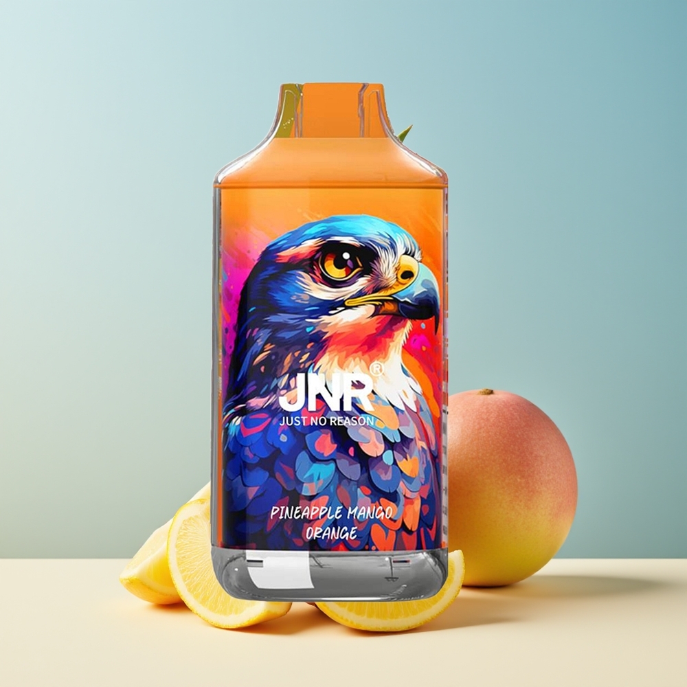 Veleprodaja Slovenija JNR Falcon 16000 Pufov Disposible Vape Ananas Mango Oranžna 850 mAh Dual Mesh Coil