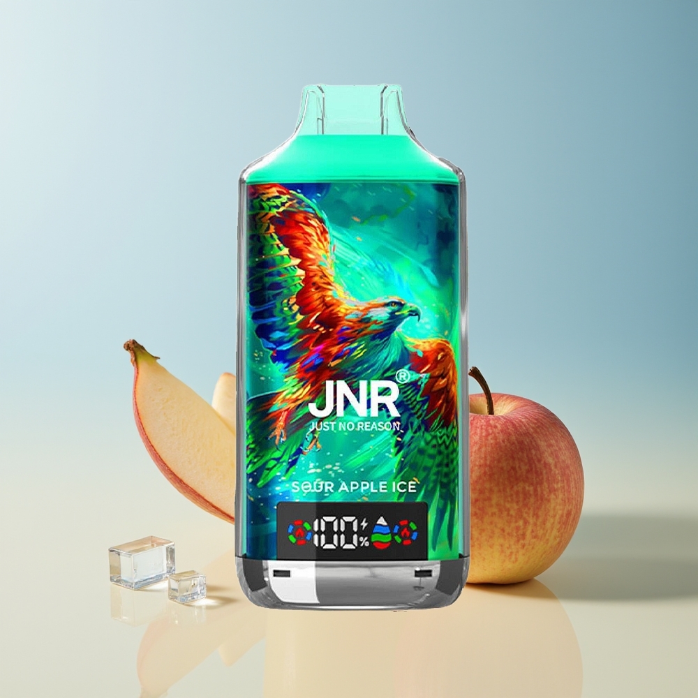 Veleprodaja Slovenija JNR Falcon X 18000 Puffs Dual Mesh Digital Display Kislo Jabolko Led