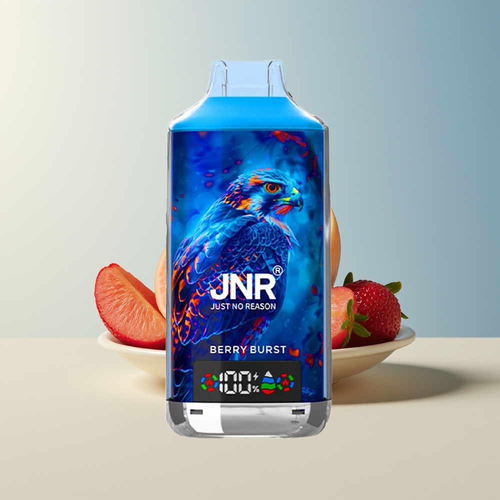 Veleprodaja Slovenija JNR Falcon X 18000 Puffs Jagodni Pokuš Dual Mesh Coil & Digital Display