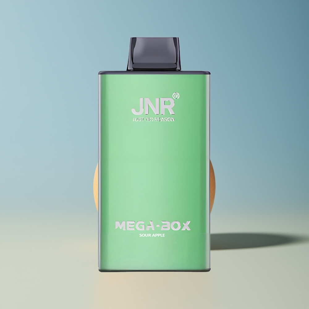 Veleprodaja Slovenija JNR Mega Box 25000 Puffov Vape Kislo Jabolko Dual Mesh Coil & Dual Core