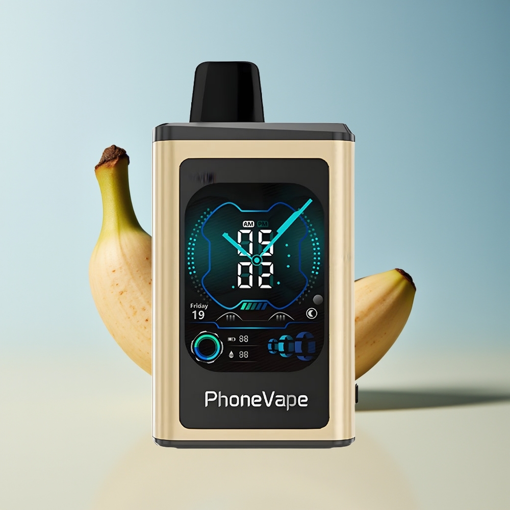 Veleprodaja Slovenija JNR PhoneVape 30000 pufov Vape Banana Ice 850mAh Type-C Rechargeable Full Display Screen