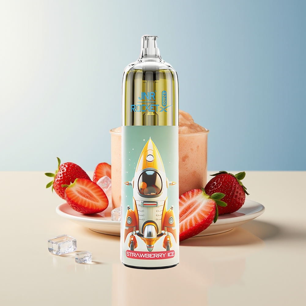 Veleprodaja Slovenija JNR Rocket-X 12400 Puffs Vape Jagoda Led RGB Lights Type-C Hitro Polnjenje