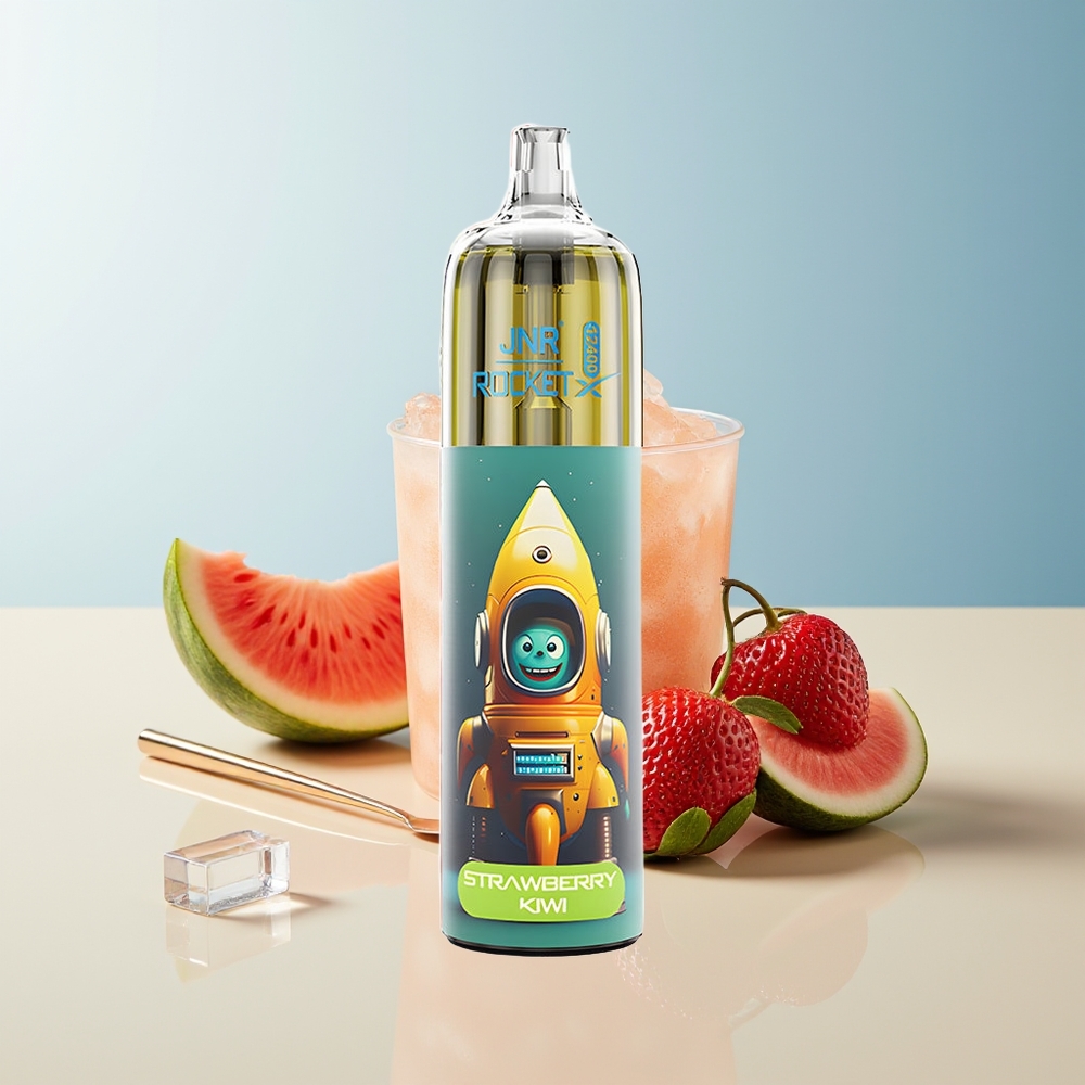 Veleprodaja Slovenija JNR Rocket-X 12400 Puffs Vape Jagoda Lubenica Led RGB luči 850mAh Baterija