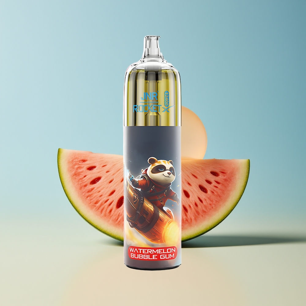 Veleprodaja Slovenija JNR Rocket-X 12400 Pufi Vape Lubenica Bubble Gum 1.2ohm Mesh Coil Type-C Quick Charge