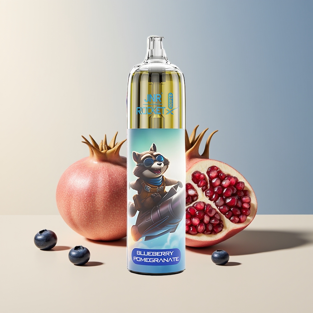 Veleprodaja Slovenija JNR Rocket-X 12400 Pufov Vape Borovnica Granatova 850mAh Type-C Hitro Polnjenje