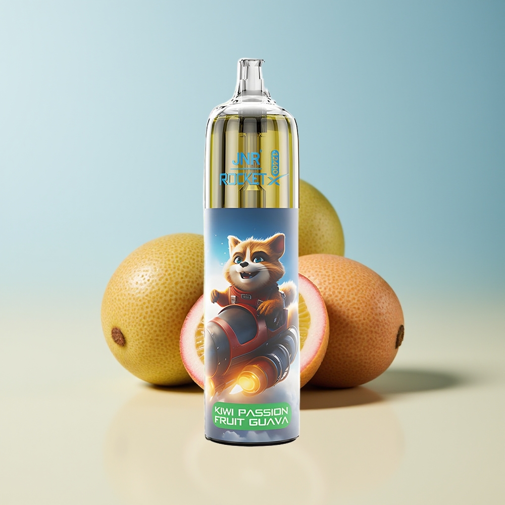 Veleprodaja Slovenija JNR Rocket-X 12400 Pufov Vape Kivi Pasijon Guava Nastavljiv Pretok Zraka 850mAh Baterija